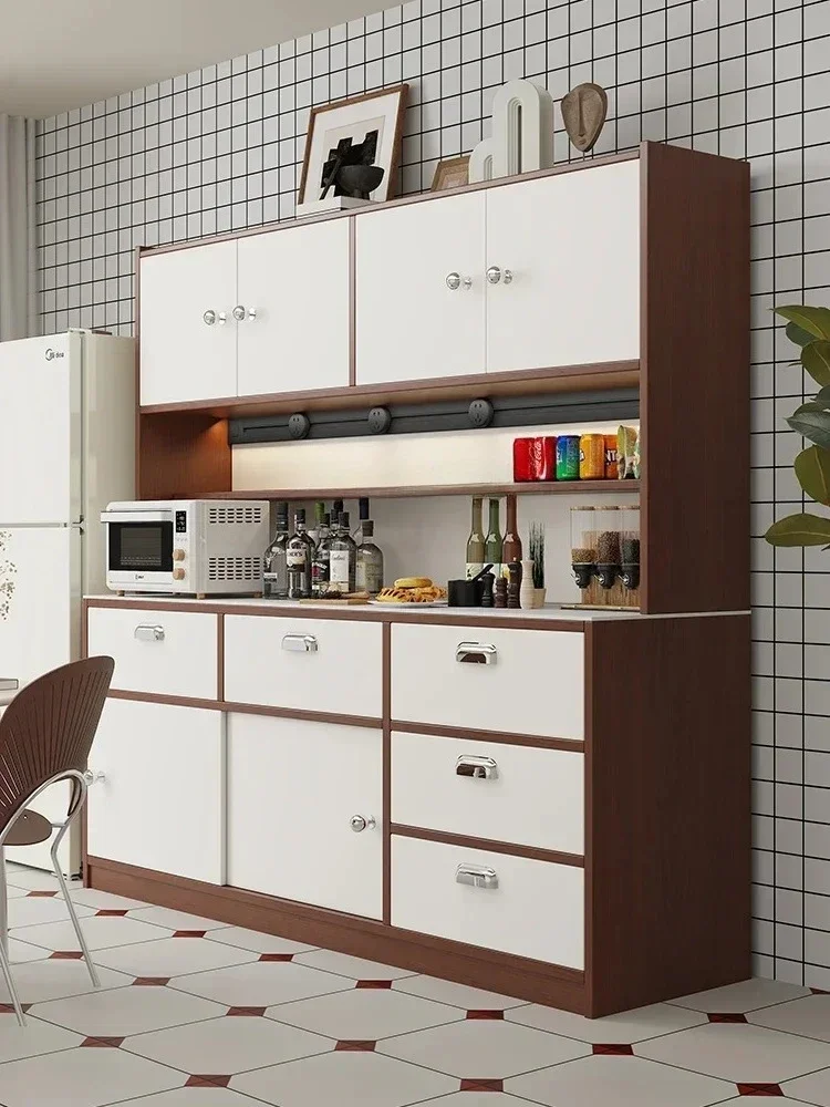 AAModern Simple Household Cabinets Against The Wall Restaurant Kitchen Multi-functional Tea Table Storage High Cabinet9338