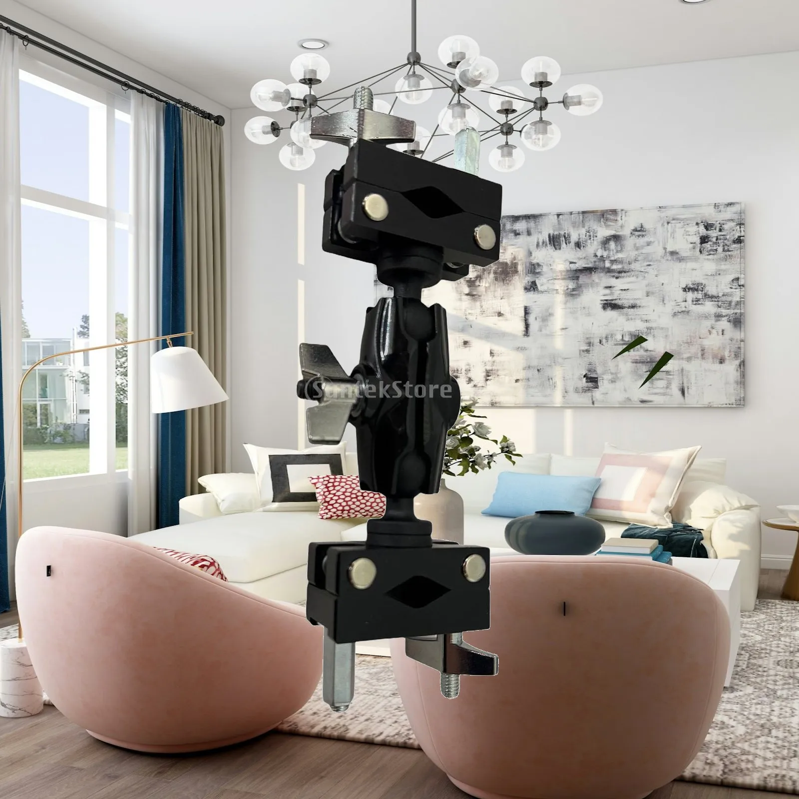 Drum Expansion Clamp Cymbal Stand Holder Attachment Zinc Alloy Universal Percussion Support for Electric Drums