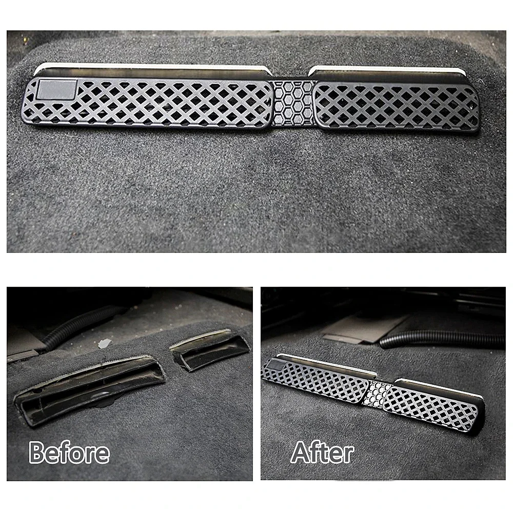 For Audi Q5 2008-2021 Under Seat Floor Rear AC Heater Air Conditioner Duct Vent Cover Grill Outlet Cover Trim - view 2