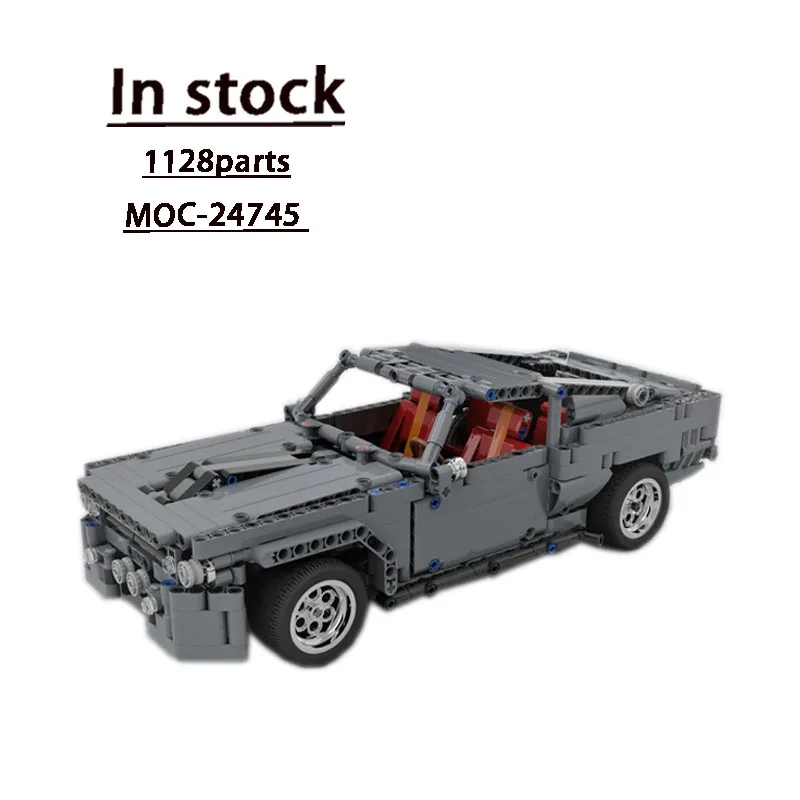 

MOC-24745 Movie Super Classic GT500 Roadster Racing Building Block Model 1128 Parts Children's Birthday Building Blocks Toy Gift