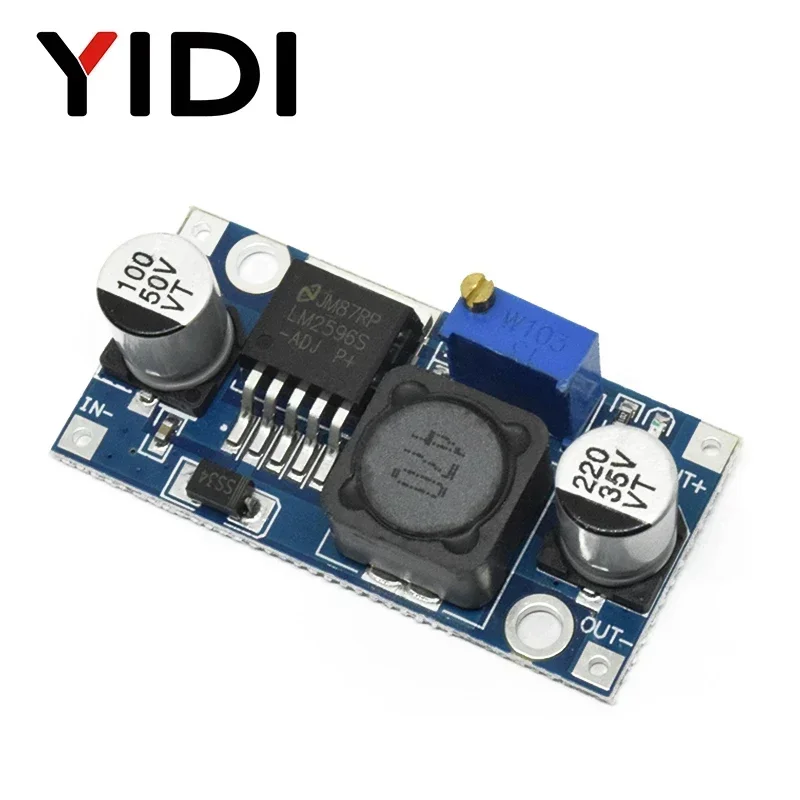 Fonte de alimentação do módulo DC Buck Step Down LM2596 Conversor DC 3,2 ~ 40V a 1,25-37V Regulador de tensão ajustável Unidades ultrapequenas
