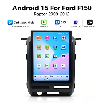 Radio samochodowe Android z multimediami i wideo, 14-calowy pełnoekranowy wyświetlacz do Forda F150 F-150 Raptor 2009 2010-2012, odtwarzacz, nawigacja GPS, jednostka samochodowa.