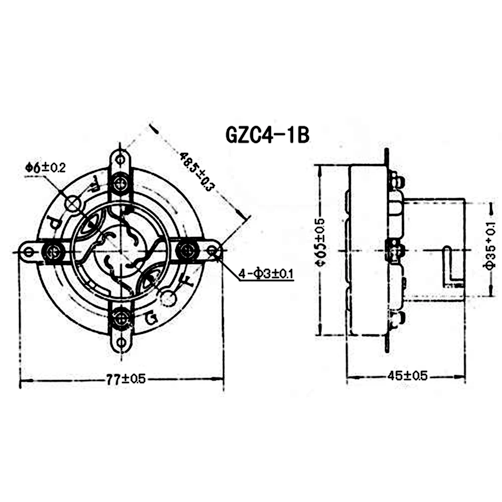 1 шт., керамическая трубчатая розетка 811 B 2A3 274A 71A