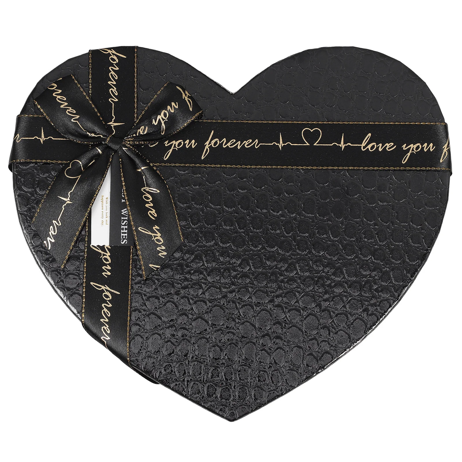 

Biscuit Box Heart Shaped Black Gift Baby Wedding Decor Card Paper Boxes Candy for Giving