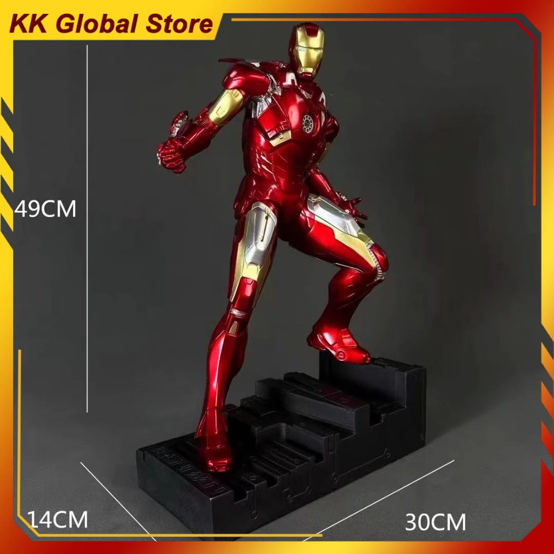 

In Stock 50cm The Avengers Movie Figure Iron Man Peripheral Resin Model Statue Desktop Decoration Ornaments Birthday Gifts Toys