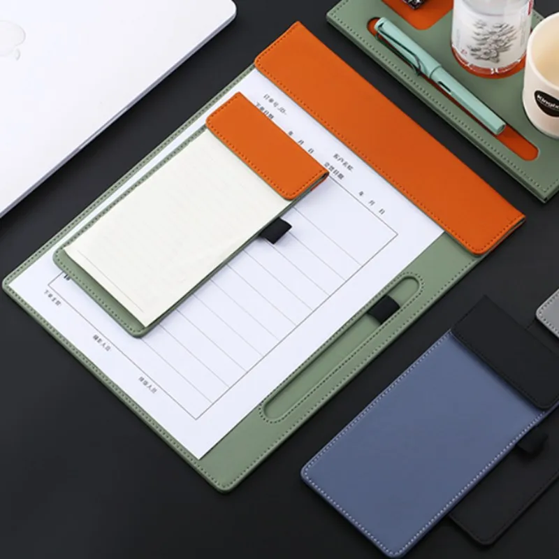 

Multifunctional A4 Conference Folder Business Stationery Folder Leather Contract File FoldersTravel Document Folder