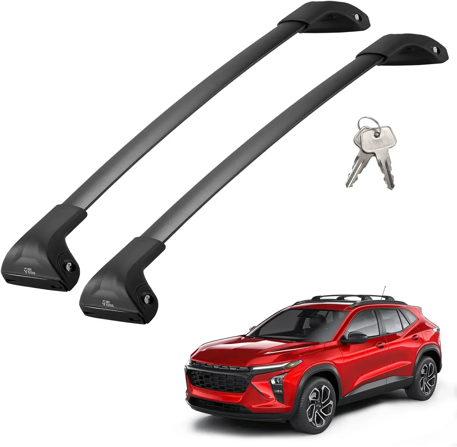 Roof Rack Cross Bars Compatible with Chevy Chevrolet Trax 2023+ | 300LBS Lockable Anti-Theft Aluminum Car Crossbars for Rooftop