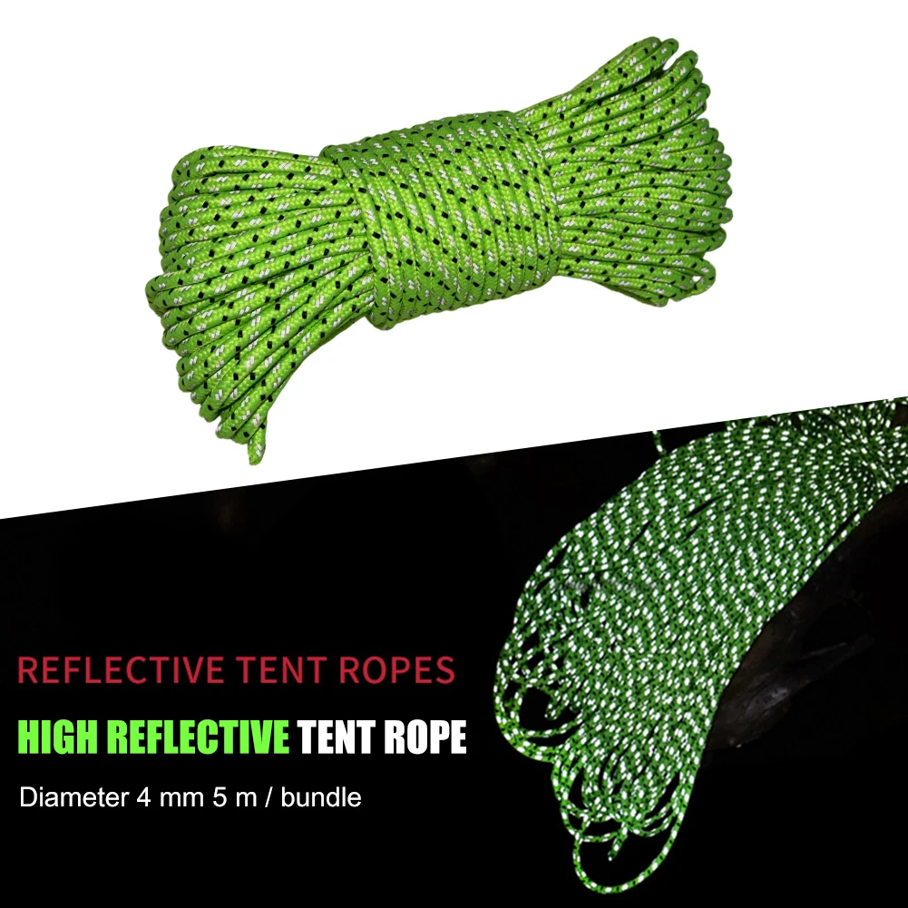 Outdoor Camping Extension Cord - Corda de Extensão de Nylon Refletiva