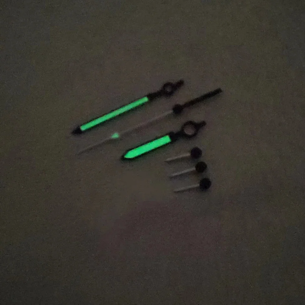 VK63 الأيدي ووتش اكسسوارات 6 ساعة دبابيس مؤشر أسود الأخضر توهج مناسبة لحركة الكوارتز VK63 تعديل ساعة الأيدي