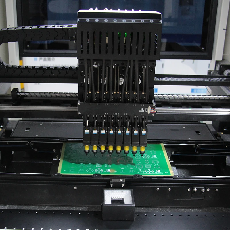 BC-8Y Vertical Vision Smt Pick And Place Machine Fully Automatic 8 Head Pcb LED Assembly Making Machine Chip Mounter With Camera