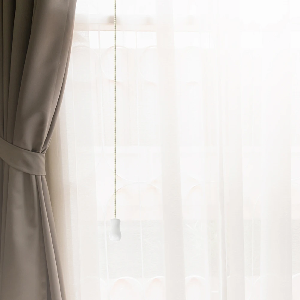 

6pcs Wooden Curtain Accessories Blind Pull Cord Knobs Replacement For Window Shades Roller Blinds Ceiling Fan Lamp Pulls