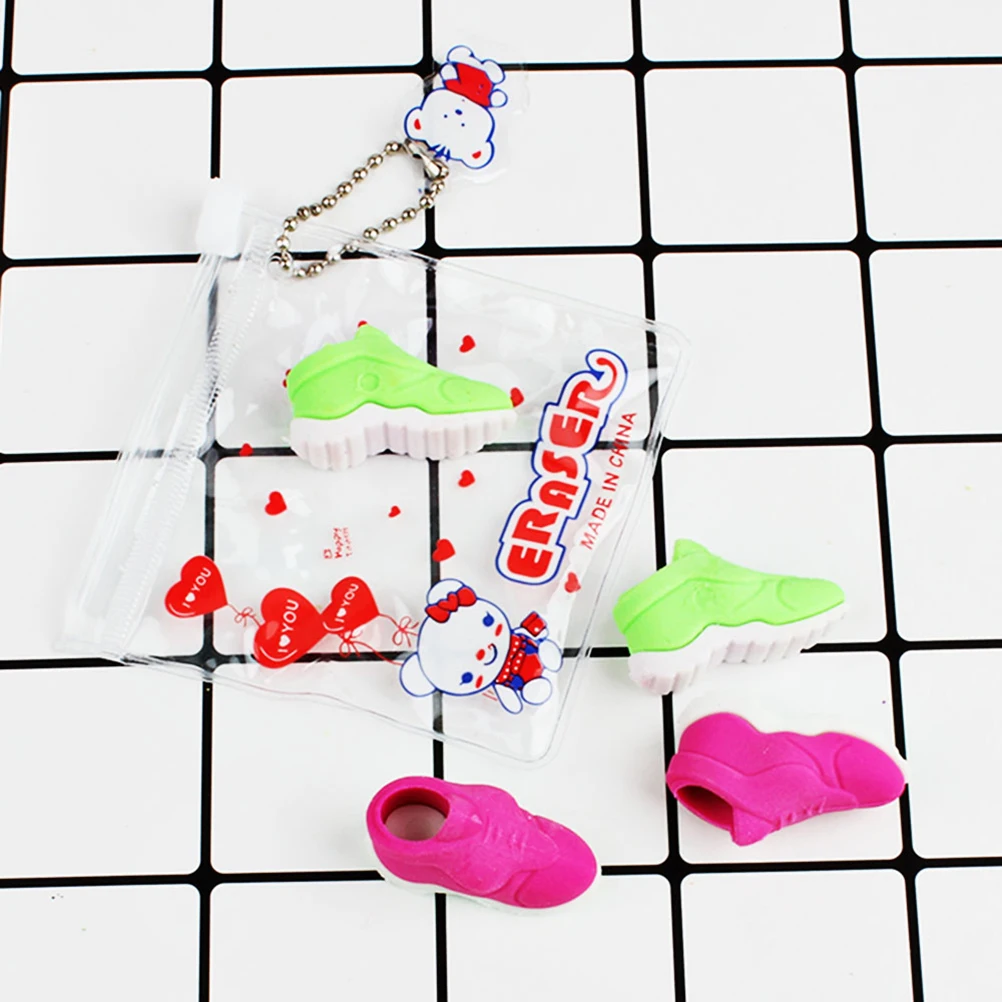 

4pcs Football Shaped Erasers Cute Cartoon Stationery Kids Classroom Prize School Supplies School Supplies Erasers Student Gifts