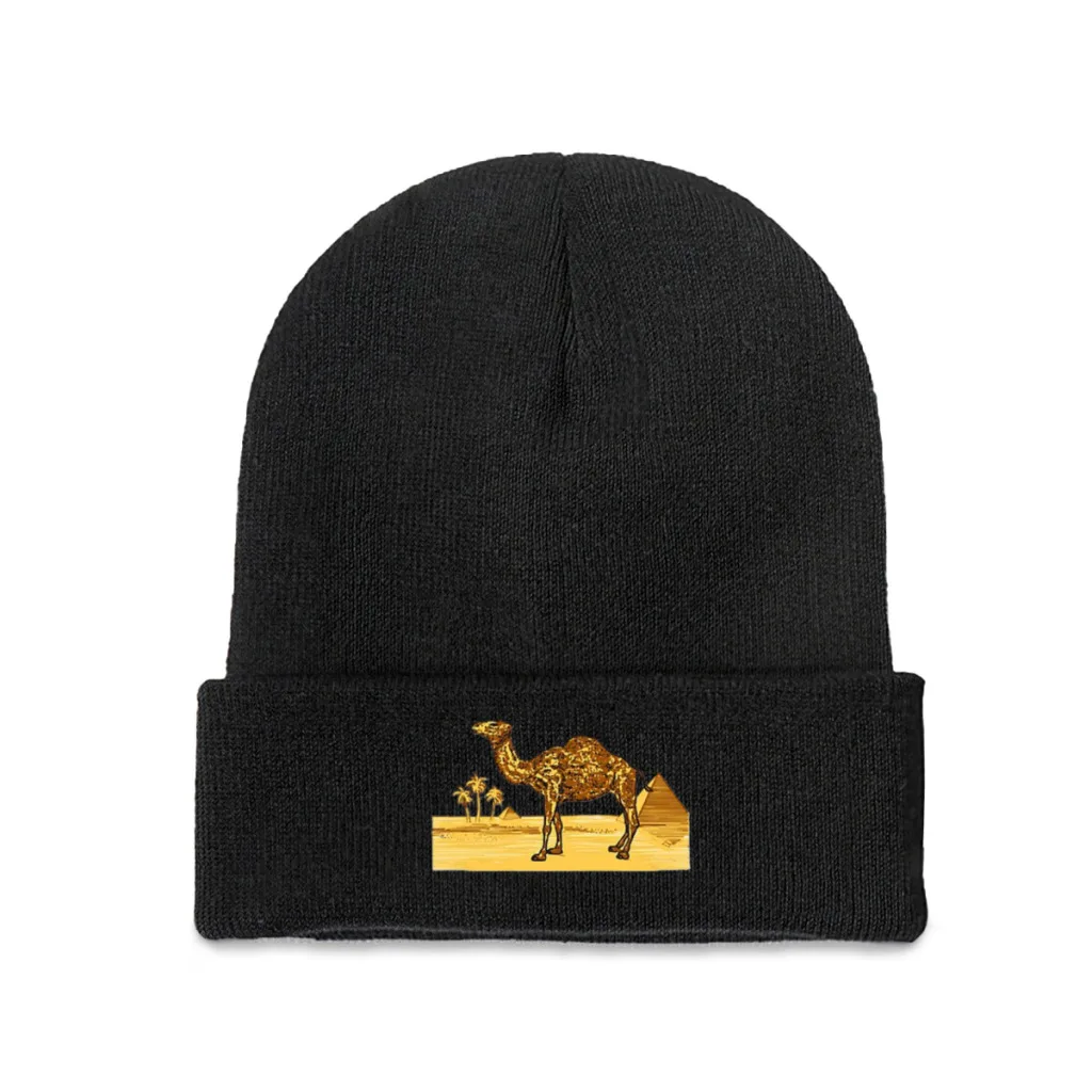 Camel cigarettes Knitted Caps Women's Men's Skullies Beanies Autumn Winter Hats Polyester  Hip Hop Caps