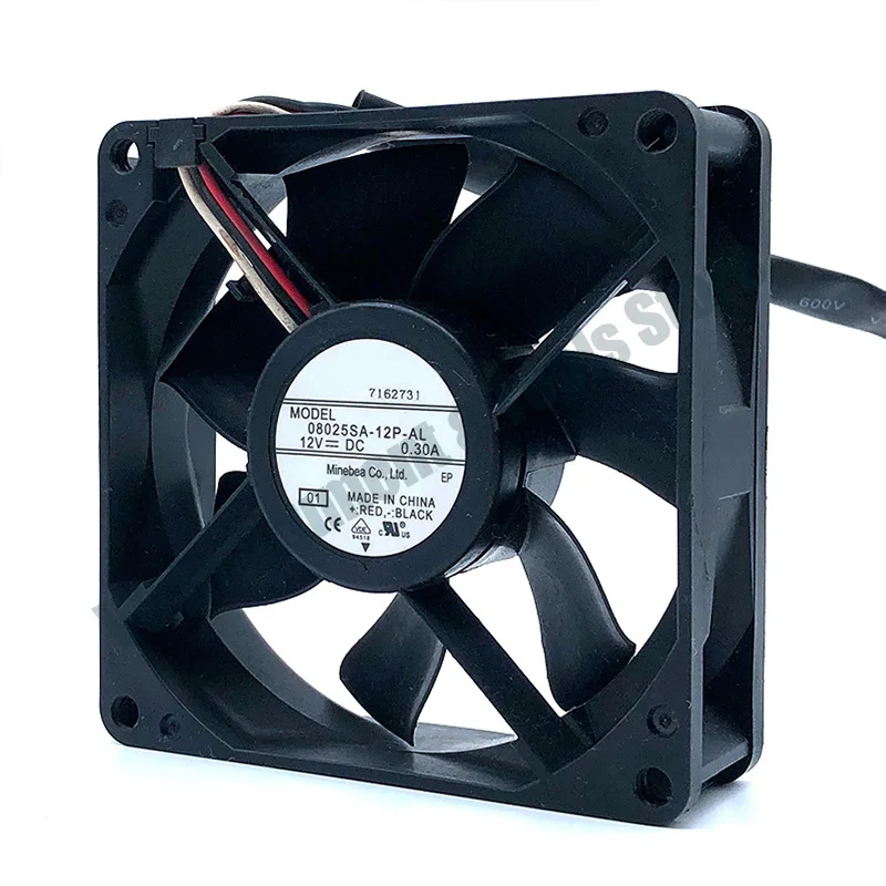 New For 08025SA-12P-AL NMB 8025 DC12V 0.3A 8CM 80X80X25mm Cooling Fan for Projector,Dual Ball Bearing