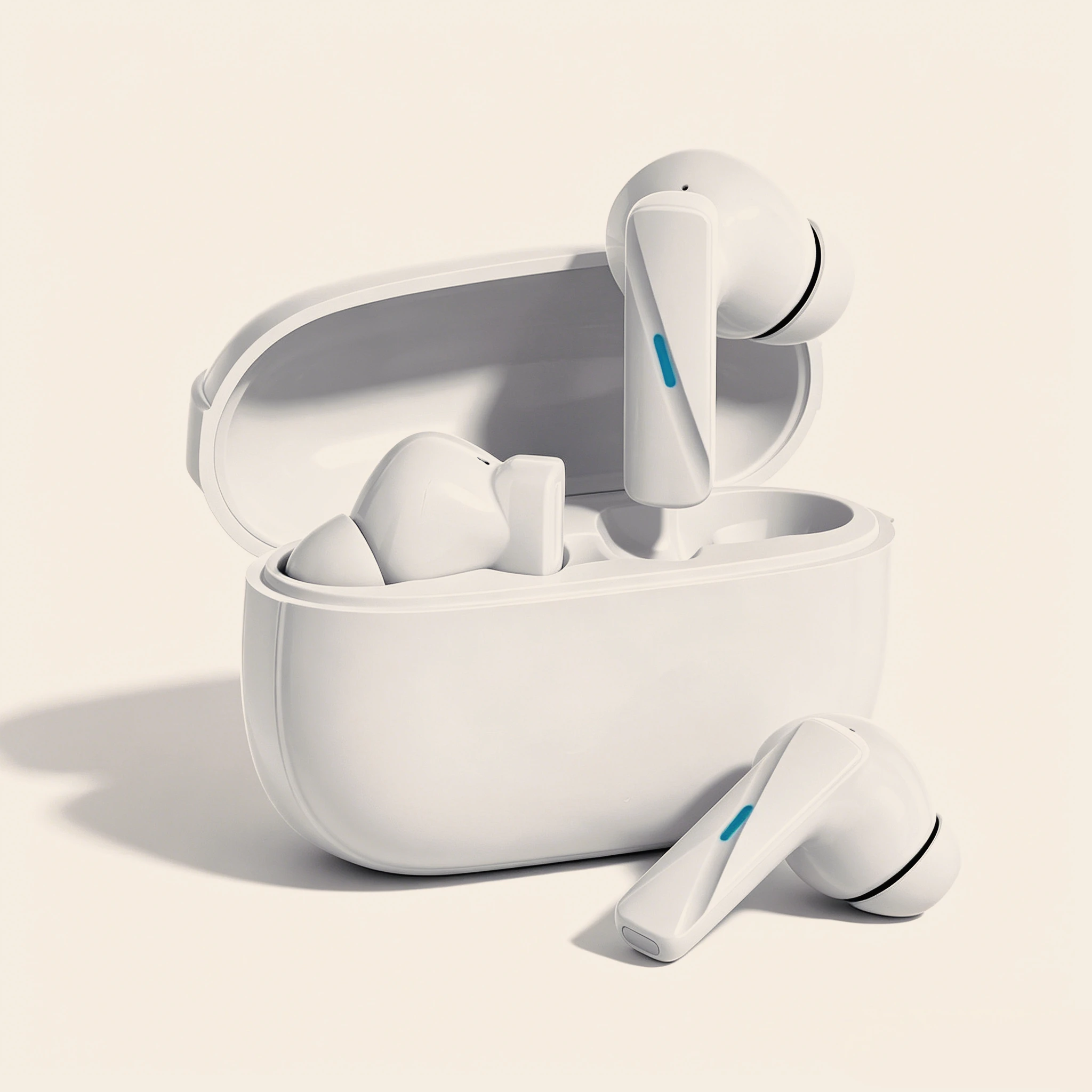 Gaming In-Ear Bluetooth Earphones with Low Latency Reliable Connection Dual Ear/Single Ear Switch Design for Games and Music