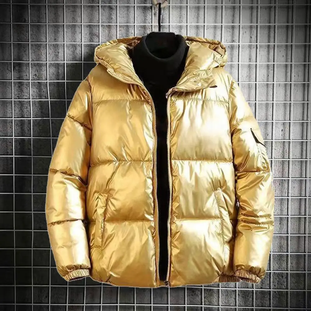 Chaqueta acolchada de algodón para hombre, abrigo grueso con capucha y puño elástico, a prueba de viento, para Otoño e Invierno