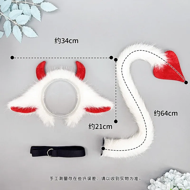 할로윈 악마 경적 모양의 머리 후프 고스 블랙 레드 불 귀 여성용 헤어 밴드 소녀 할로윈 의상 파티 코스프레 모자를 쓰고 있죠