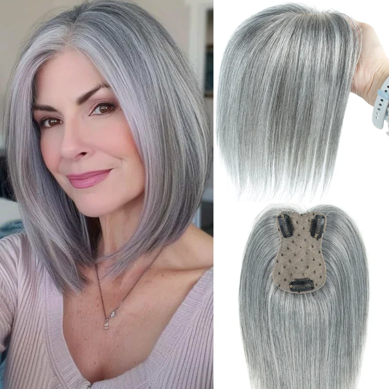 

Накладка для волос из 100% натуральных человеческих волос для женщин, с 3 клипсами, машинной работы, Реми, высококачественная, цельная, для ежедневного использования при редких волосах