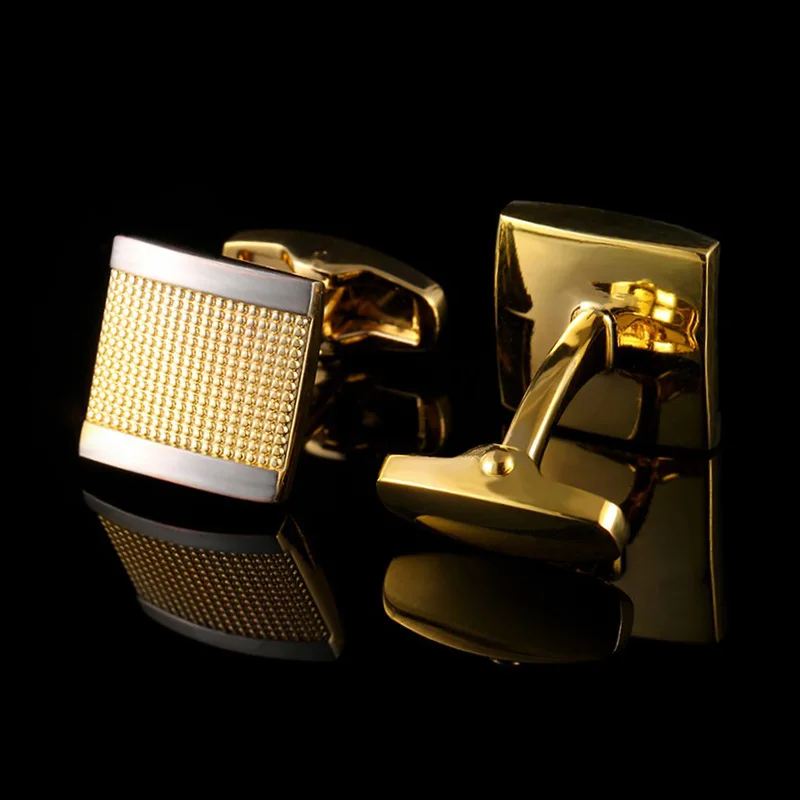 Luxury Fashion Cufflinks For Mens French Shirt Style Designer Buttons Gold High Quality Luxury Wedding Groom Jewelry Gift