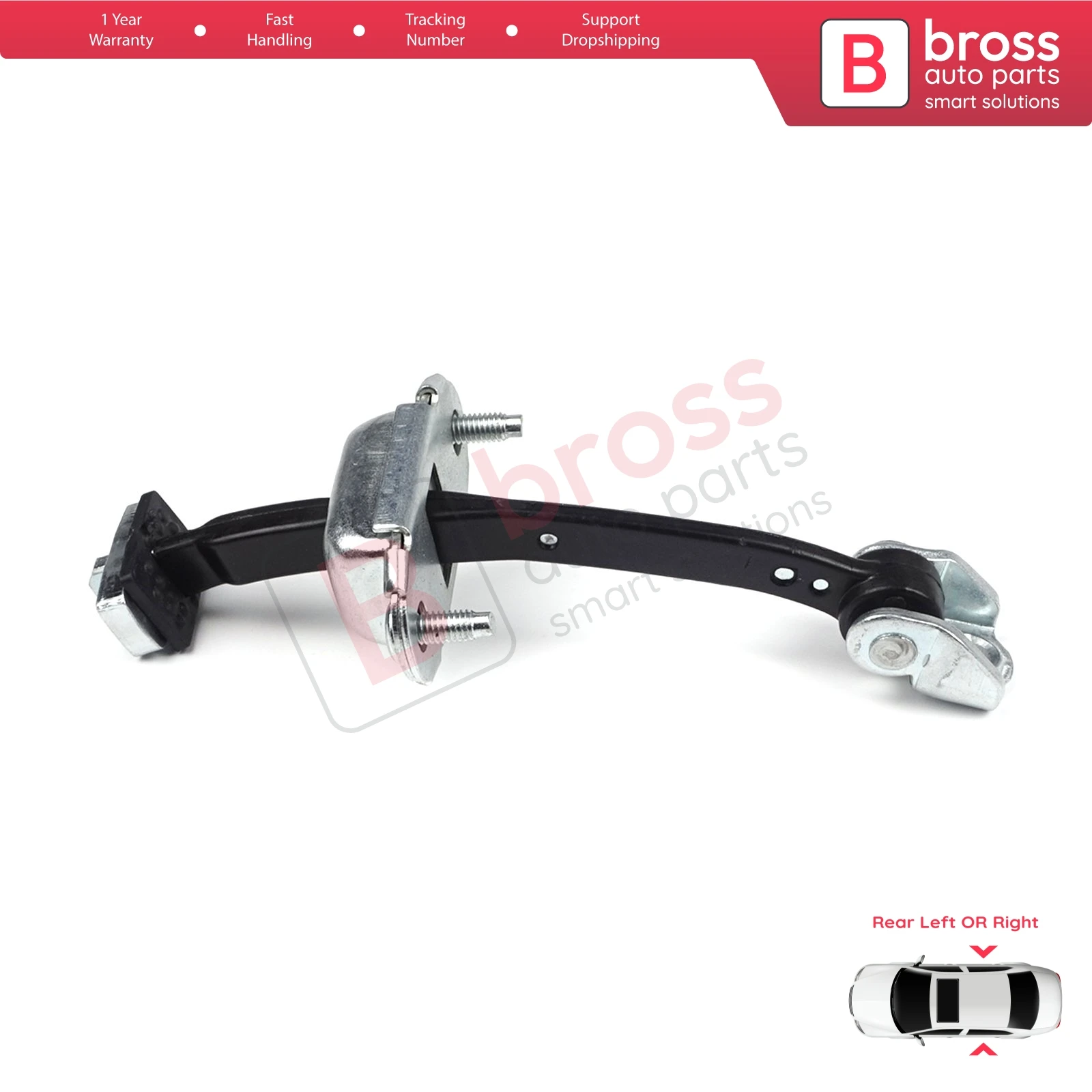 BDP765 Rear Left OR Right Door Catch Hinge Brake Stop Check Strap Limiter 9181H9 for Citroen C4 MK1 2004-2011 Picasso