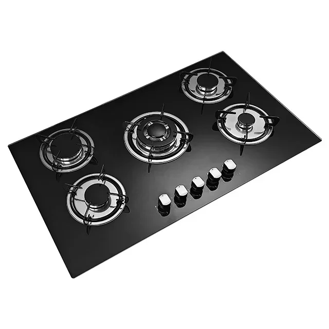 Gas Stove Cooktop High Quality LPG/NG Gas Cooktop Dual Fuel 5 Burners Gas Stove