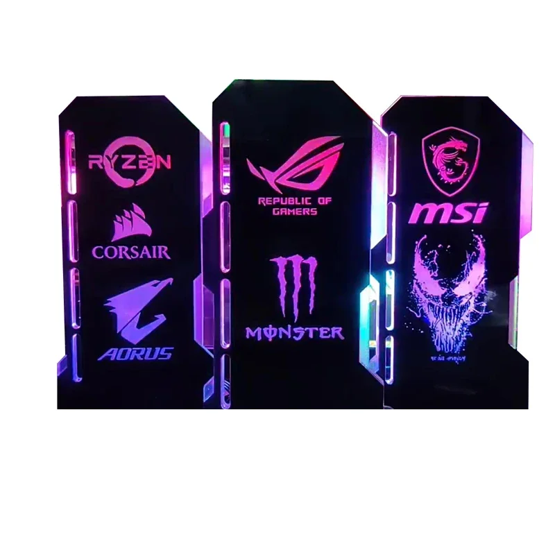 Uchwyt GPU Barrow pionowy, wspornik VGA dostosuj obsługę karty graficznej 5V ARGB 3Pin AURA SYNC MOD