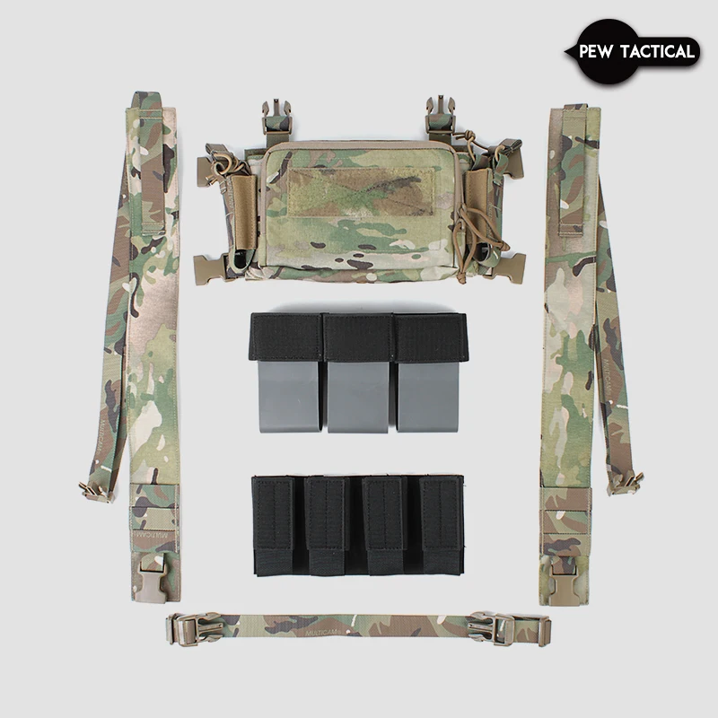 Imagem -02 - Tactical Peito Rig Haley Airsoft Hunting Vest Estilo Contínuo Pew Tactical 2.0