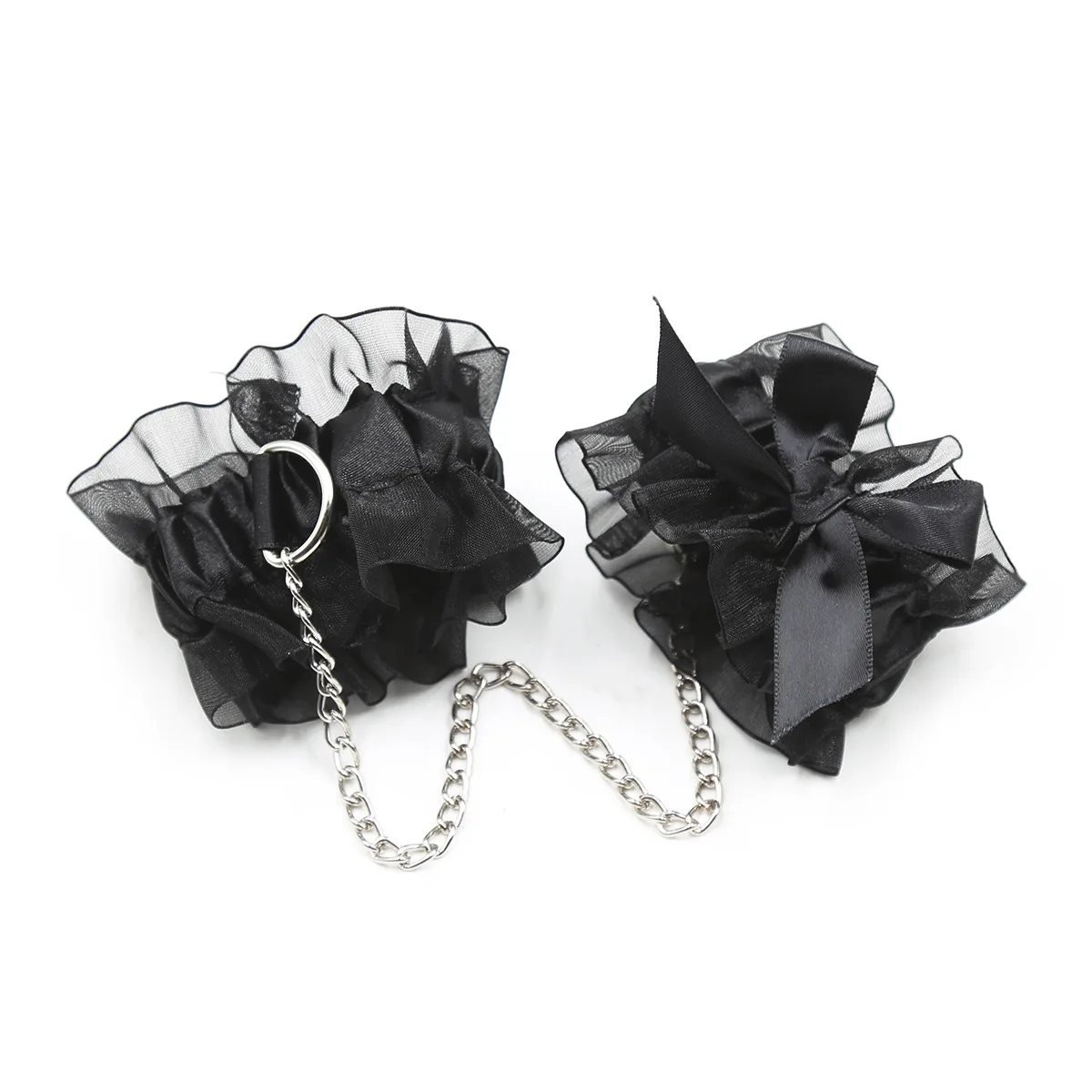 Lace Sex Toy Set Adult Handcuff Bra Pasty Eye Blinder Toy Kit Silk Eye Patch Nipple Covers Hand Restraint BDSM Bondage Gears