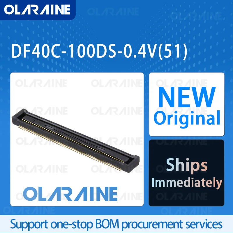 

20/50/100Pcs DF40C-100DS-0.4V(51) 100% brand new originalLayered connector100 Position300 mA