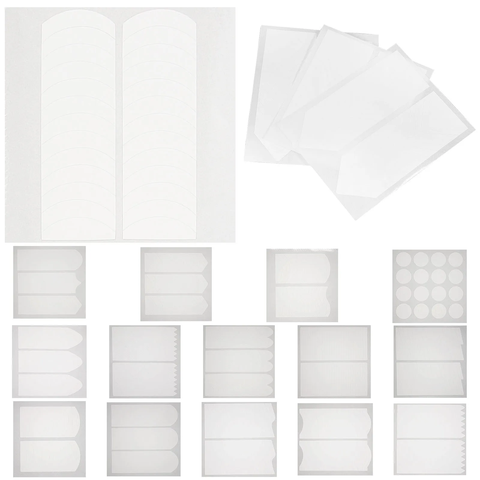 

18 Sheets French Tip Nail Stickers Manicure Guide Tools Easy Use Classic DIY Nail Art Stencils for Natural and Acrylic Nails