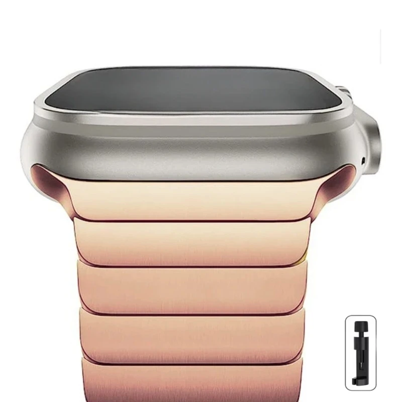 Stahl-Uhrenarmband für Apple Watch Ultra 2 49mm/10 9 8 7 46mm 42mm 45mm 41mm für IWatch Series 6 5 4 3 SE 44mm 38mm Armband