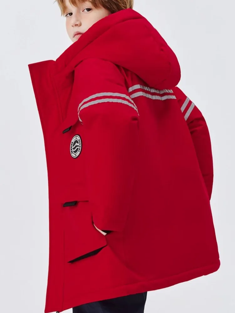 Boys' Down Jacket 2025 New Winter Clothes Windproof Waterproof Thickened And Warm Down jacket For Boys Girls A4813