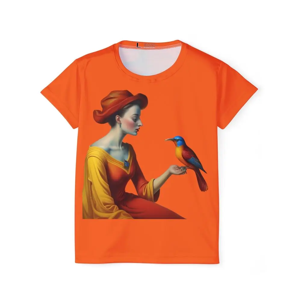 artistic Women Jersey T-Shirt portrait of woman surrealist painting art tee