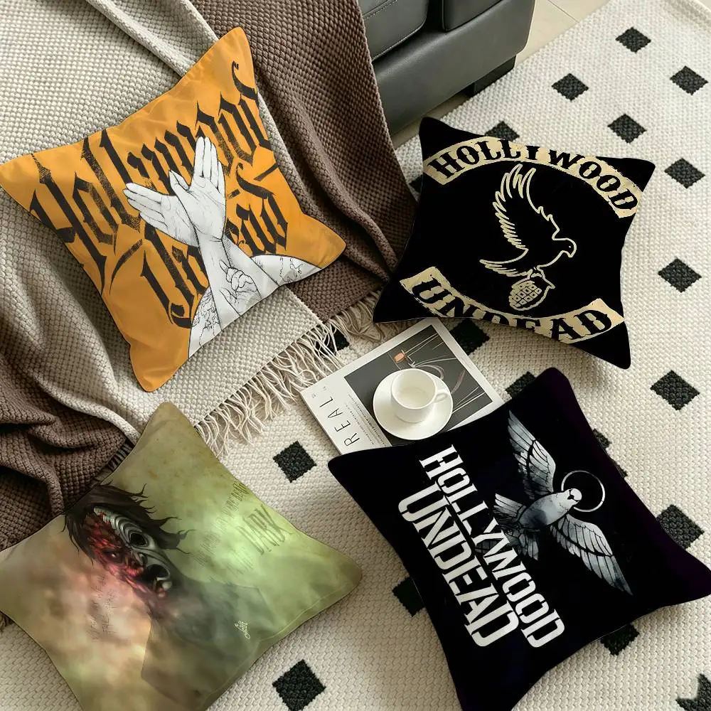 Rock Band H-Hollywood Undead Singer Cushion Cover Pillow Cover Decor Pillowcase Printed Cushion Case for Couch