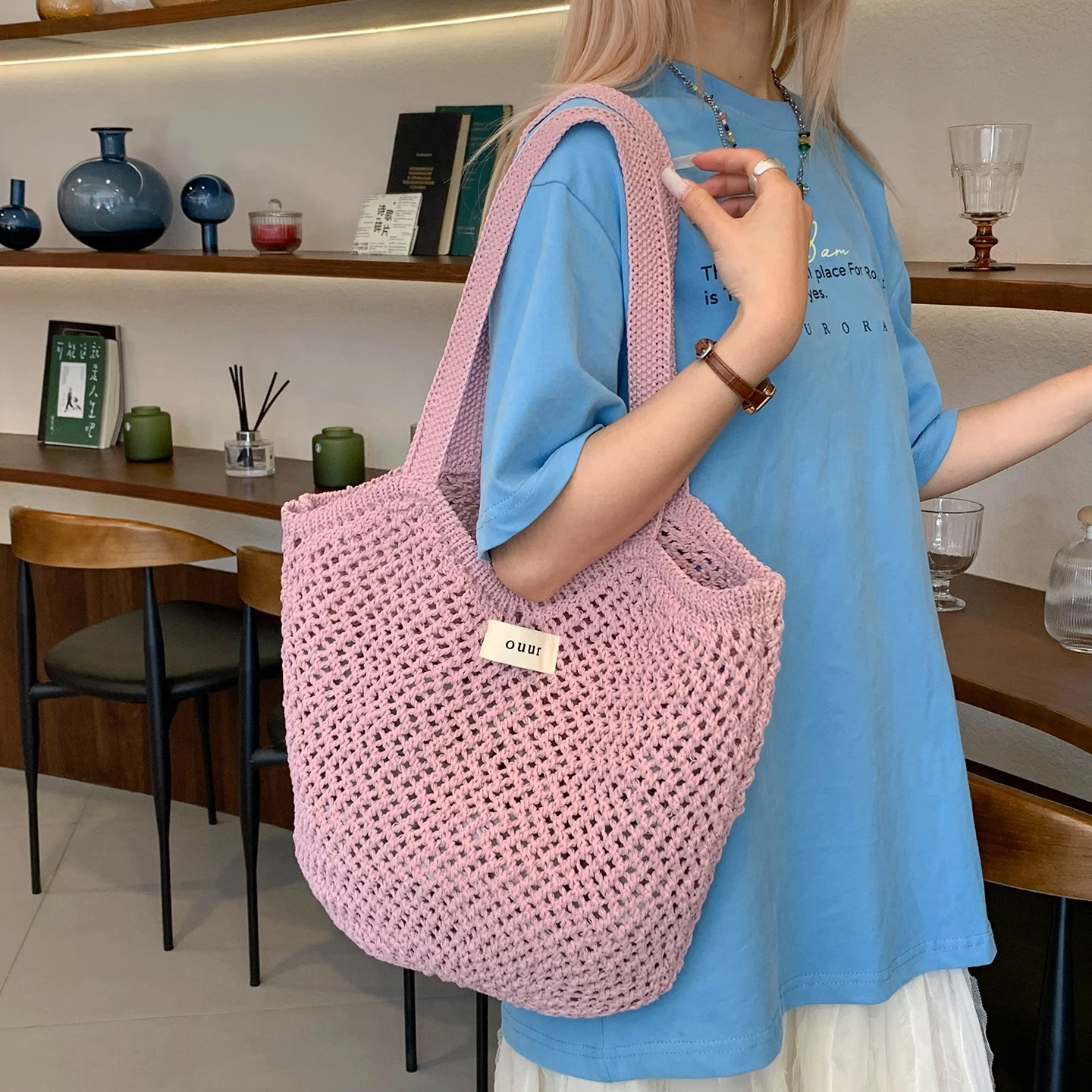 العرقية القش مخلب المحفظة للنس - مراجعة Tote Bag Beach وسعره