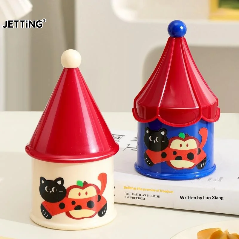 Toothpick Box Cotton Swab Plastic Toothpick Holder Cotton Pad Box Storage Box Household Cute Portable Dental Floss Cotton Swab
