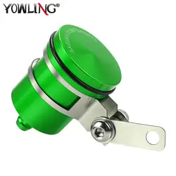 CNC Rear Brake Fluid Reservoir Oil Cup Cover For Kawasaki Ninja 250R 300 500R 600R 750R ZX10 ZX12R ZX6R ZX9R ZX14R Z750 Z1000