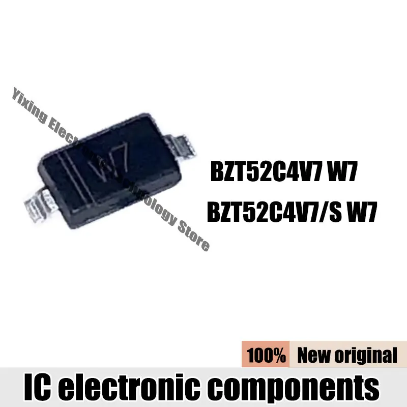 50-3000PCS NEW BZT52C4V7 BZT52C4V7S W7 SOD-123/323