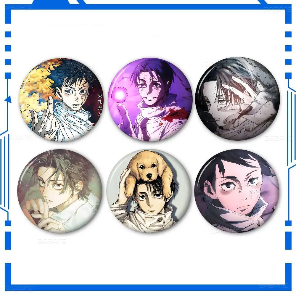 Anime Boy Yuta Okkotsu 58mm Handmade Brooch Cartoon Cosplay Badge on Backpack Jewelry Accessories Gifts