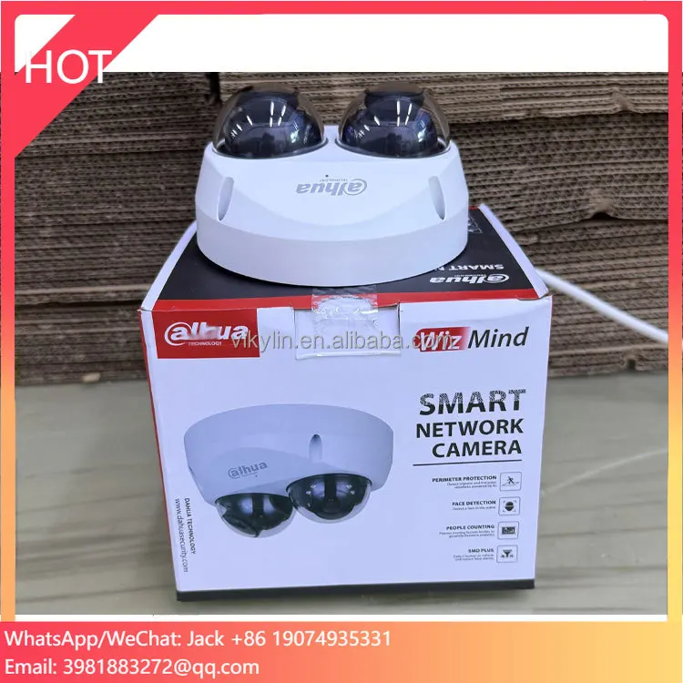 

2x4 MP IPC-HDBW5441F-AS-E2 IR30M Dual-Directional Face Detection Smart Search WizMind Network Camera
