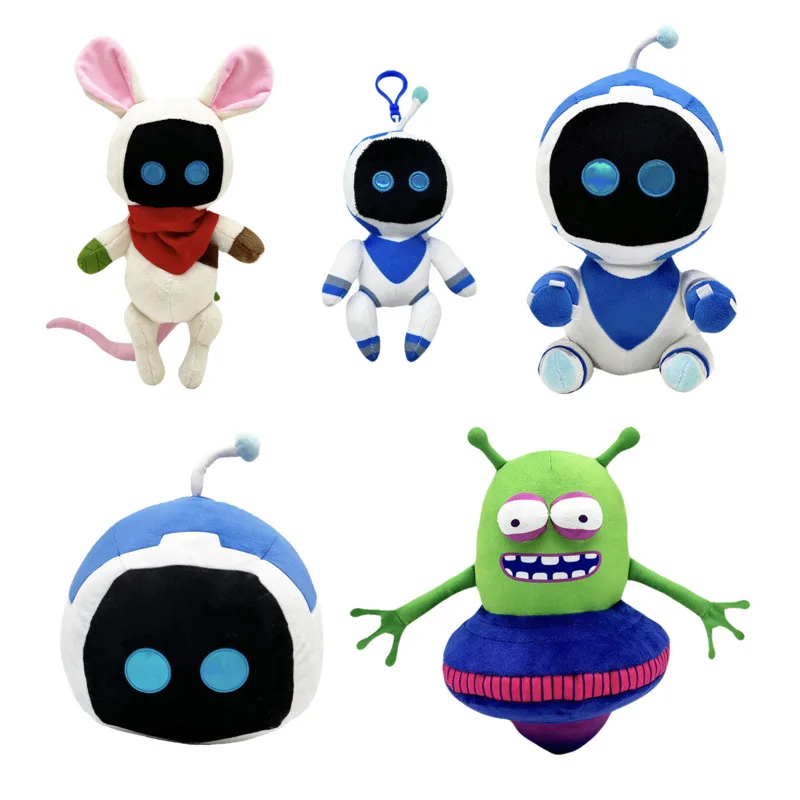 New Styles Astro Bot Plush Dolls Space Robots Doll Pillow Keychain Rabbit Creative Cute Collection Model Ornament Toys Gifts