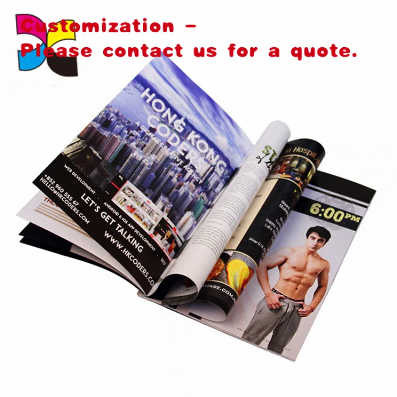 

custom.Reclyable Custom Glossy Lamination C2C Art Paper Fashionable Magazine