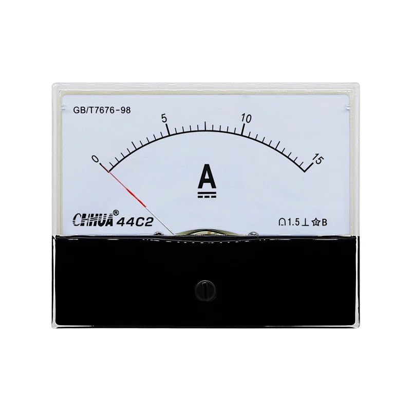 CHHUA 44C2 DC Analog Amp Meter แผง Pointer Meter 1A2A3A5A10A15A20A30A50A100A150A200A300A500A Current Test