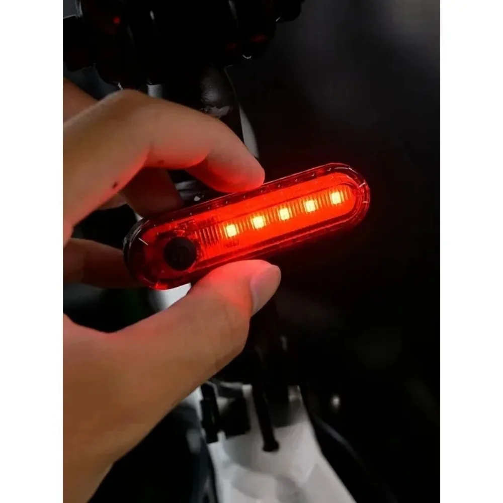 2PCS Accessories Bike Lights USB Rechargeable Cycling for Rear Light Waterproof Night Riding Safety Warning Taillight Bicycle