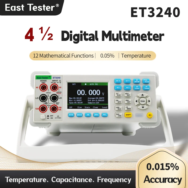 East Tester ET3240 4½ Benchtop Digital Multimeter ET3255 5½ 3.5-inch TFT LCD screen Digital Multimeter max display bits 220000