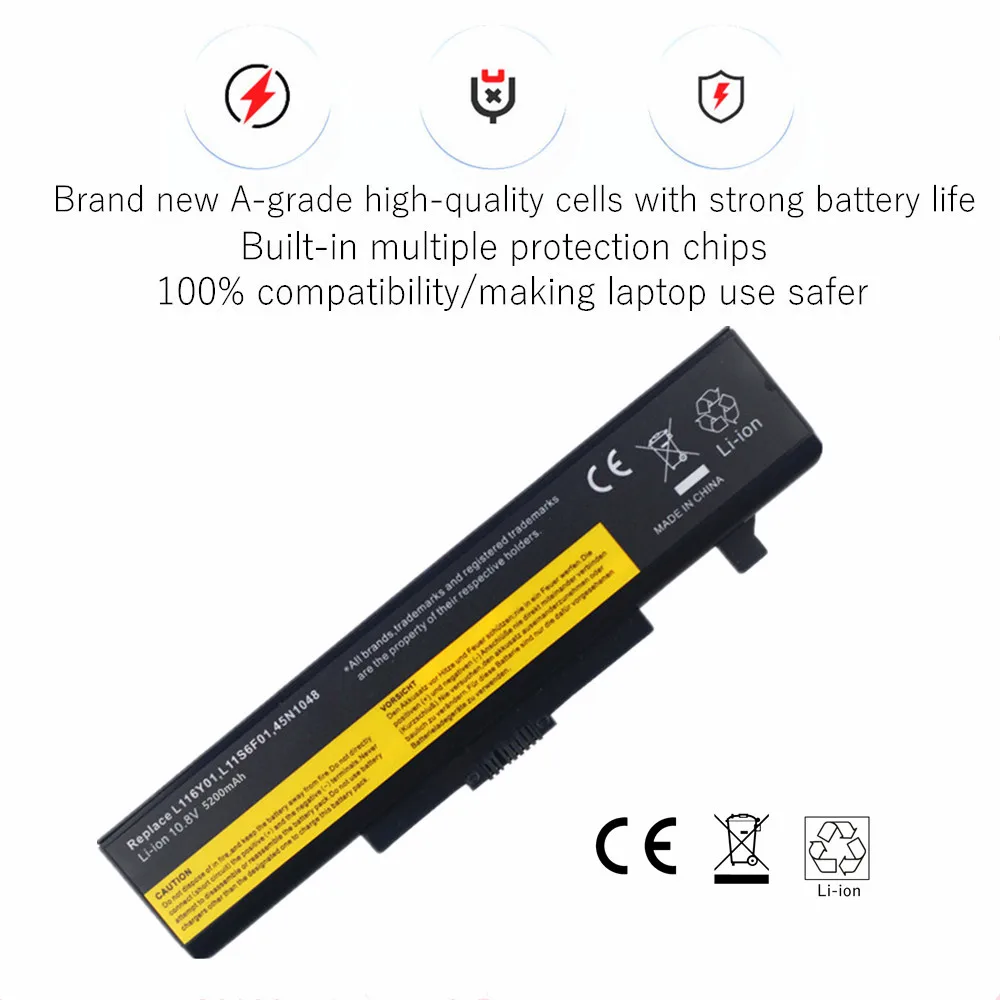 Laptop Battery For Lenovo IdeaPad G400 G500 G480 G585 Y480 Y485 Y580 Z380 Z580 G485 G580 Y480N Y480P Y485N IY485 Z380 Z480 Z485