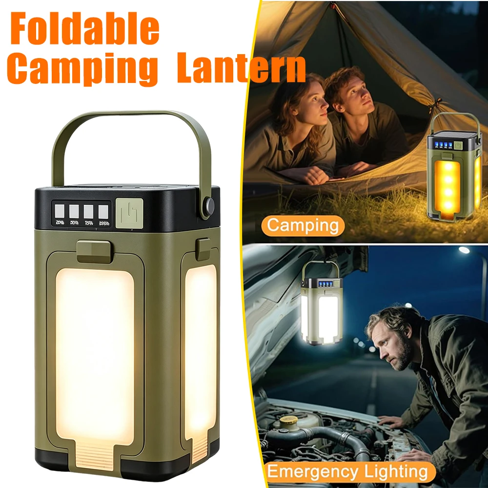 Portable Waterproof Durable Solar LED Camping Lamp 4 3 Leaf Hook Tent Light Outdoor Lantern Solar Flashlight 6 Modes
