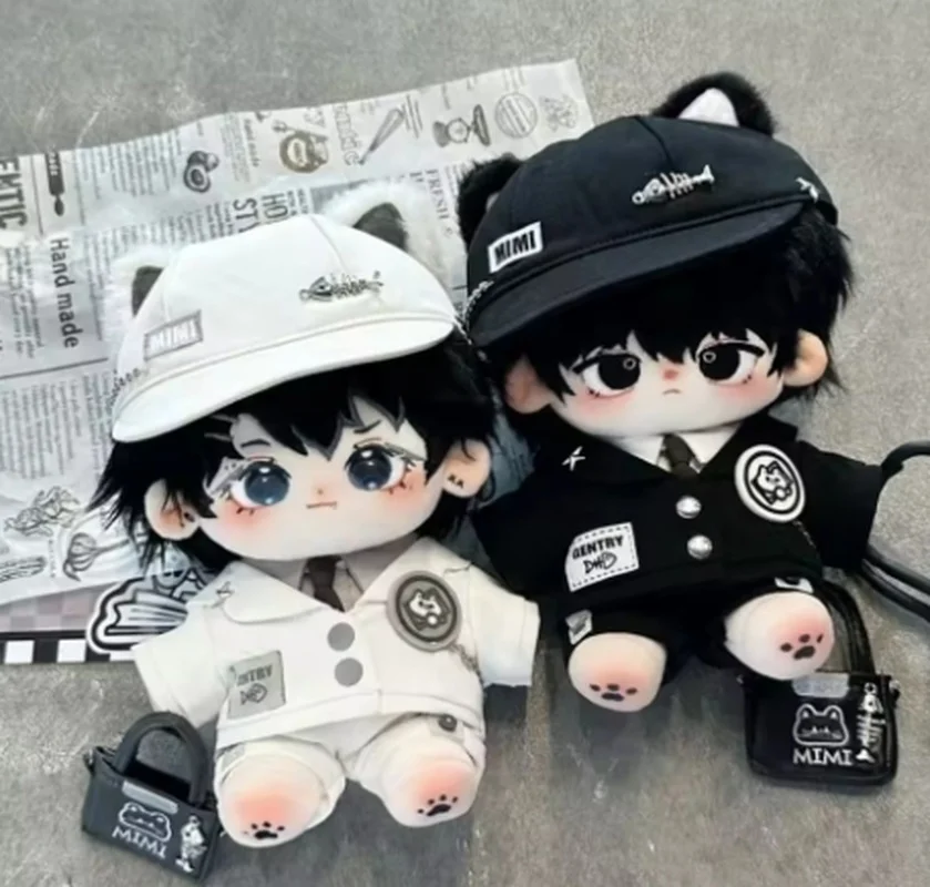 Vêtements uniquement en coton de 20cm, vêtements de bricolage, uniforme d'oreille de chat, veste Cool à capuche, accessoires de poupées sans attribut, Souvenir tendance