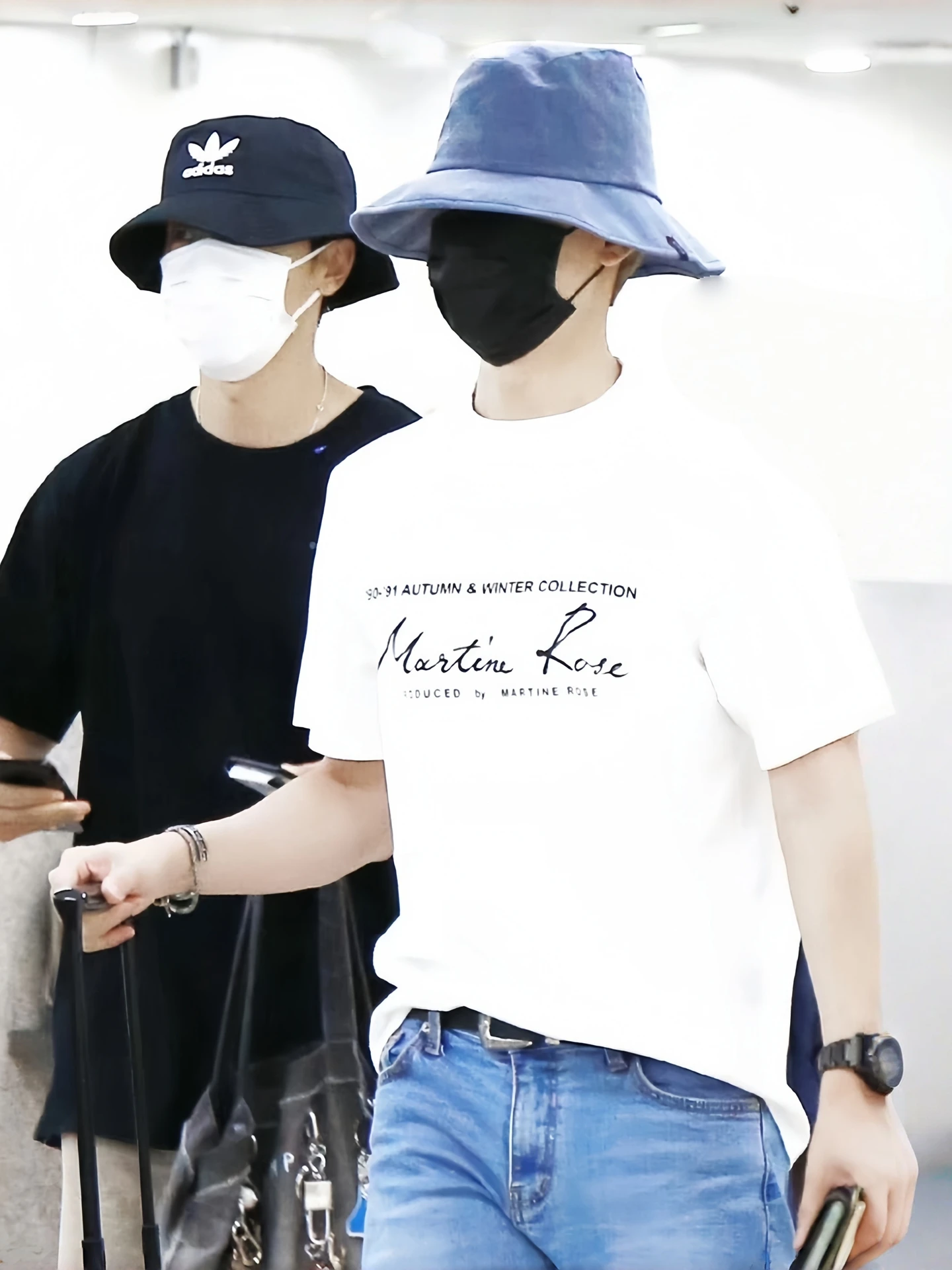 Martine Rose Summer American High Street Trendy Brand Pure Cotton Loose Couple Cleanfit Men's Short Sleeve T-shirt