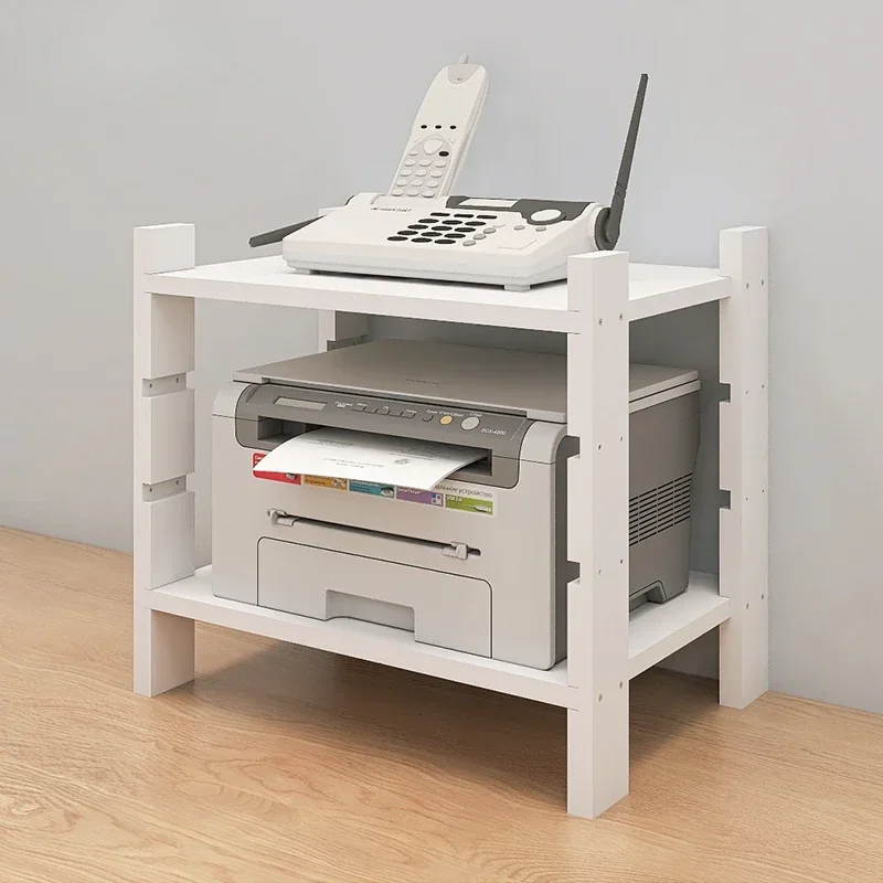 Minimalist Desktop Printer Rack Adjustable File Storage Household Collection Tools Space-Saving Organizer Modern Office